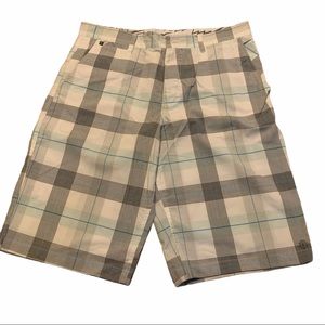 Element Men’s Shorts Size 36 White, Blue, Grey